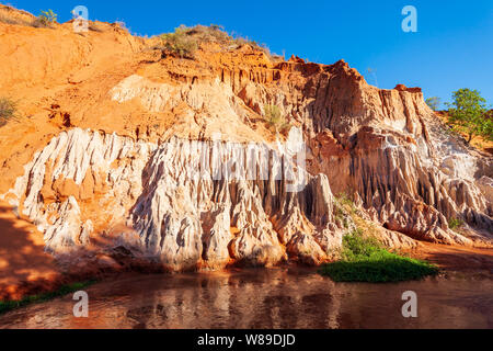 Fairy Stream ou Tien Suoi est un petit ruisseau se cacher derrière les dunes de sable de Mui Ne à Phan Thiet au Vietnam Banque D'Images