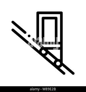 Transport public ascenseur incliné Icône vecteur Illustration de Vecteur