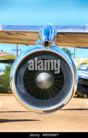 Pratt & Whitney JT3D turboréacteurs attaché à l'aile de Boeing VC-137 Stratoliner (Boeing 707) La liberté 1. Banque D'Images