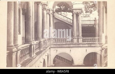 Celestino Degoix (floruit 1860-1890) - Genova - Università. Banque D'Images