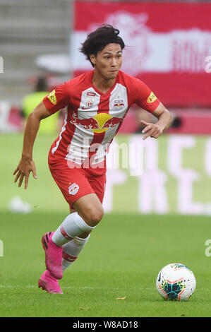 Salzbourg, Autriche. 7e août 2019. Takumi, (Salzbourg), 7 août 2019 - Football : match amical entre FC Red Bull Salzbourg 0-1 Real Madrid au Red Bull Arena à Salzbourg, Autriche. Credit : Itaru Chiba/AFLO/Alamy Live News Banque D'Images