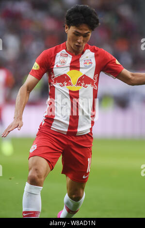 Salzbourg, Autriche. 7e août 2019. Takumi, (Salzbourg), 7 août 2019 - Football : match amical entre FC Red Bull Salzbourg 0-1 Real Madrid au Red Bull Arena à Salzbourg, Autriche. Credit : Itaru Chiba/AFLO/Alamy Live News Banque D'Images