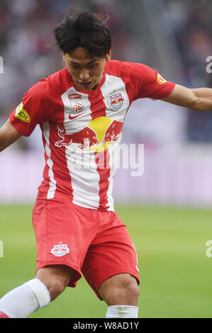 Salzbourg, Autriche. 7e août 2019. Takumi, (Salzbourg), 7 août 2019 - Football : match amical entre FC Red Bull Salzbourg 0-1 Real Madrid au Red Bull Arena à Salzbourg, Autriche. Credit : Itaru Chiba/AFLO/Alamy Live News Banque D'Images