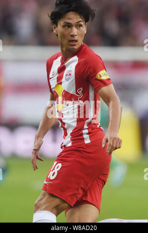 Salzbourg, Autriche. 7e août 2019. Takumi, (Salzbourg), 7 août 2019 - Football : match amical entre FC Red Bull Salzbourg 0-1 Real Madrid au Red Bull Arena à Salzbourg, Autriche. Credit : Itaru Chiba/AFLO/Alamy Live News Banque D'Images