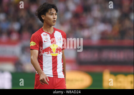 Salzbourg, Autriche. 7e août 2019. Takumi, (Salzbourg), 7 août 2019 - Football : match amical entre FC Red Bull Salzbourg 0-1 Real Madrid au Red Bull Arena à Salzbourg, Autriche. Credit : Itaru Chiba/AFLO/Alamy Live News Banque D'Images