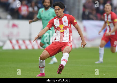 Salzbourg, Autriche. 7e août 2019. Takumi, (Salzbourg), 7 août 2019 - Football : match amical entre FC Red Bull Salzbourg 0-1 Real Madrid au Red Bull Arena à Salzbourg, Autriche. Credit : Itaru Chiba/AFLO/Alamy Live News Banque D'Images