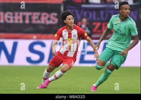 Salzbourg, Autriche. 7e août 2019. Takumi, (Salzbourg), 7 août 2019 - Football : match amical entre FC Red Bull Salzbourg 0-1 Real Madrid au Red Bull Arena à Salzbourg, Autriche. Credit : Itaru Chiba/AFLO/Alamy Live News Banque D'Images