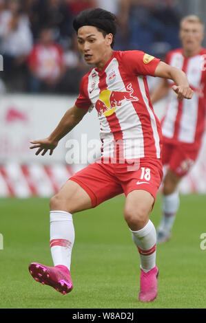 Salzbourg, Autriche. 7e août 2019. Takumi, (Salzbourg), 7 août 2019 - Football : match amical entre FC Red Bull Salzbourg 0-1 Real Madrid au Red Bull Arena à Salzbourg, Autriche. Credit : Itaru Chiba/AFLO/Alamy Live News Banque D'Images