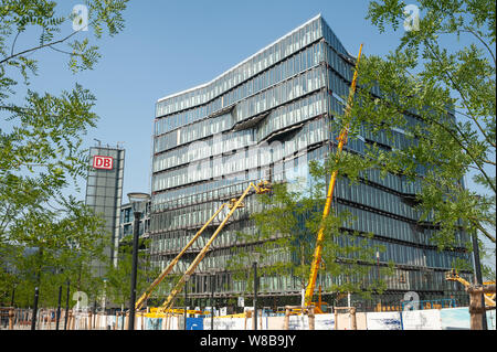 12.06.2019, Berlin, Allemagne, Europe - site de construction de bureaux à Berlin Cube Washingtonplatz à Mitte, près de la gare. Banque D'Images