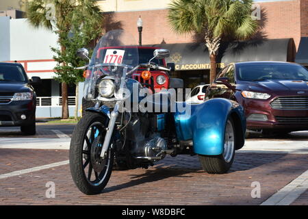 J'ai créé cette photographie d'une Harley Davidson Sportster à la Cruisin' Winter Haven Car show à Winter Haven, Floride le 4 mai 2019. Banque D'Images