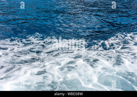 L'Italie, Capri, près de la mer vu du bateau Banque D'Images