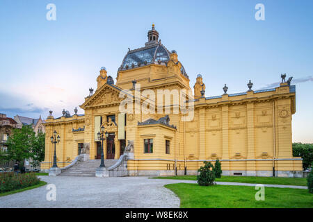 Pavillon des arts de Zagreb, Croatie Banque D'Images