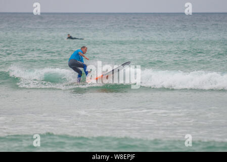 Compétition de Surf Boardmasters 2019 Banque D'Images