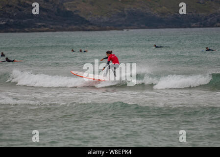 Compétition de Surf Boardmasters 2019 Banque D'Images