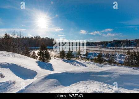 Paysage et paysage des Laurentides au Canada-1 Banque D'Images