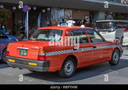 Taxi, Tokyo, Japon Banque D'Images