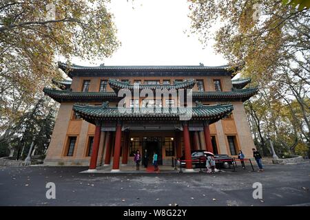 Vue sur le May-ling Palace, où Chiang Kai-shek, ancien chef du Kuomintang, et son épouse Soong May-ling, a vécu dans la ville de Nanjing, à l'est Chi Banque D'Images