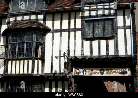 Monde Tudor bâtiment à colombages, Sheep Street, Stratford-upon-Avon, Warwickshire, UK Banque D'Images