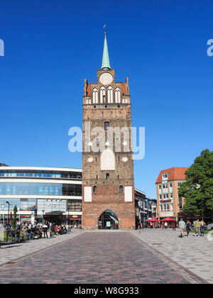 Porte de ville 'Kröpeliner Tor" à Rostock, Allemagne Banque D'Images