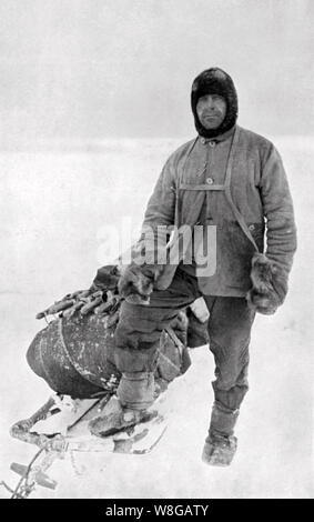 ROBERT FALCON SCOTT (1868-1912) officier de la Royal Navy et explorateur sur sa dernière expédition Banque D'Images