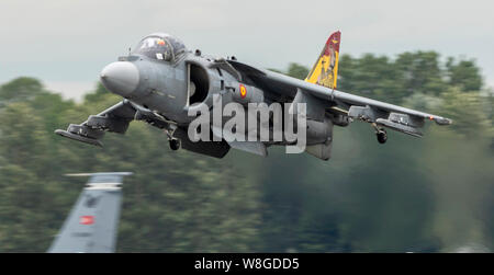 L'Espagnol EAV-8B Harrier II au Royal International Air Tattoo 2019 Banque D'Images