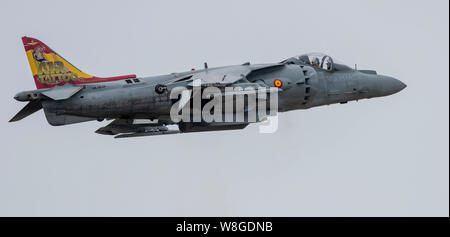 L'Espagnol EAV-8B Harrier II au Royal International Air Tattoo 2019 Banque D'Images