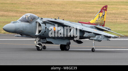 L'Espagnol EAV-8B Harrier II au Royal International Air Tattoo 2019 Banque D'Images