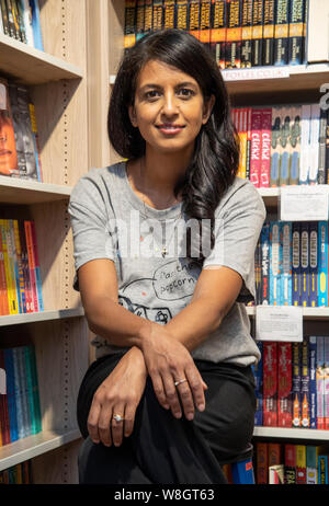 Londres, Angleterre, 8 août 2019 : Konnie Huq 'cookie et le plus énervant garçon dans le monde" livre signature. Gary Mitchell/ Alamy Live News Banque D'Images