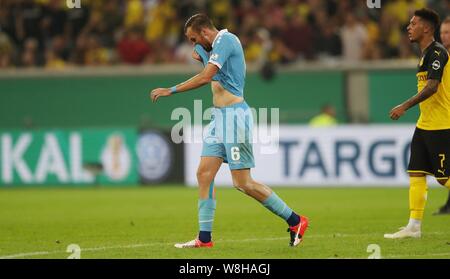 Düsseldorf, Deutschland. 09Th Aug 2019. firo : 09.08.2019 DFB Pokal 2019/2020 Football, 1er tour KFC Uerdingen Krefeld - BVB Borussia Dortmund Kevin Grosskreutz | Conditions de crédit dans le monde entier : dpa/Alamy Live News Banque D'Images