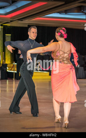 New York, NY USA - Aug 2, 2019. Championnat de Danse à NYC Empire. Banque D'Images