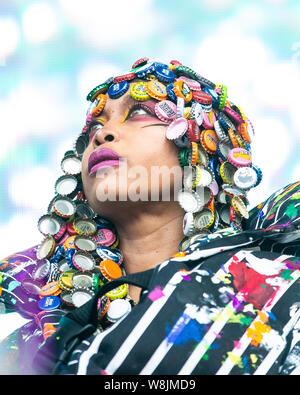 Erykah Badu live au Festival Øya 2019 à Oslo en Norvège Banque D'Images