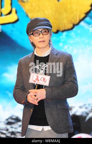 Hong Kong réalisateur Stephen Chow assiste à une conférence de presse pour son film 'La Sirène' à Shanghai, Chine, 27 janvier 2016. Banque D'Images