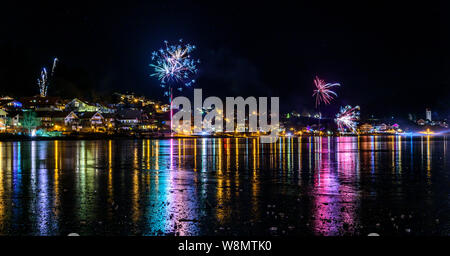 Bonne année dans l'Est de l'Allgäu, près de Füssen et Hopfensee Banque D'Images