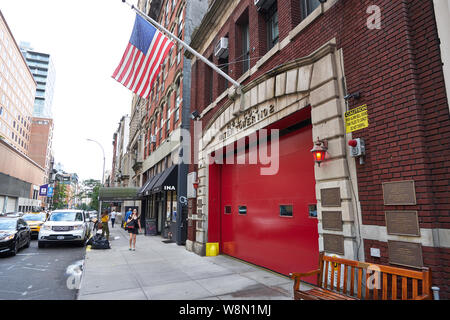 De bain 3 911 premiers intervenants NYC firehouse Banque D'Images