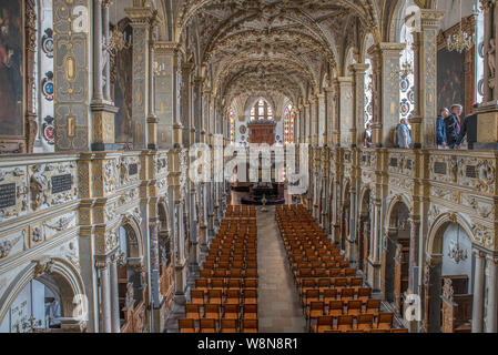 Intérieur de la chapelle au château de Frederiksborg au Danemark, Hillerod Banque D'Images