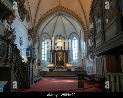 La cathédrale Sainte-Marie-la-Vierge dans la vieille ville de Tallinn, Estonie. Banque D'Images