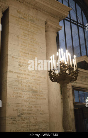 Intérieur de la bibliothèque centrale, New York Banque D'Images