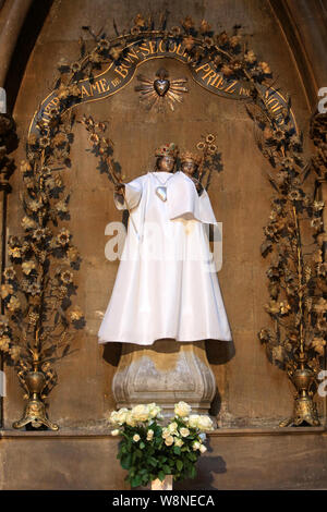 Notre-Dame de Bon-Secours. La Vierge Noire. Cathédrale Saint-Etienne. Metz. Saint Stephen de la Cathédrale de Metz. Banque D'Images