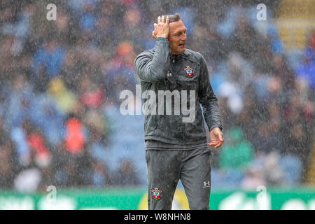 Burnley, Royaume-Uni. 10 août, 2019. Hasenhuttl Southampton manager Ralph pendant le premier match de championnat entre Burnley et Southampton à Turf Moor, Burnley le samedi 10 août 2019. (Crédit : Mark Fletcher | MI News) usage éditorial uniquement, licence requise pour un usage commercial. Photographie peut uniquement être utilisé pour les journaux et/ou magazines des fins éditoriales Crédit : MI News & Sport /Alamy Live News Banque D'Images