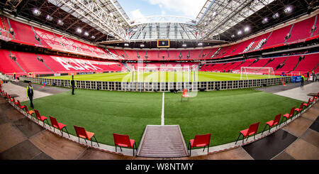 Amsterdam, Pays-Bas. 10 août, 2019. AMSTERDAM, Ajax - FC Emmen, 10-08-2019, le football, l'Eredivisie néerlandaise, de la saison 2019-2020, Johan Cruyff Arena, stade de l'aperçu : Crédit Photos Pro/Alamy Live News Banque D'Images
