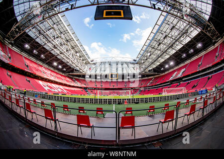 Amsterdam, Pays-Bas. 10 août, 2019. AMSTERDAM, Ajax - FC Emmen, 10-08-2019, le football, l'Eredivisie néerlandaise, de la saison 2019-2020, Johan Cruyff Arena, stade de l'aperçu : Crédit Photos Pro/Alamy Live News Banque D'Images