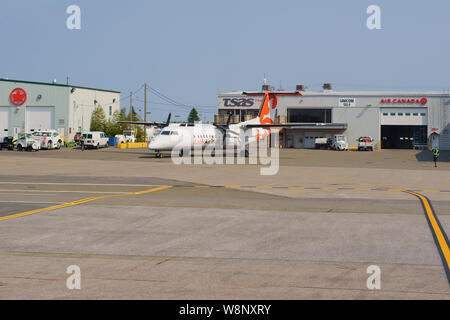 La VILLE DE QUÉBEC, QUÉBEC, CANADA - 26 juillet 2019 - Air Inuit à Québec Jean Lesage International Airport. Banque D'Images