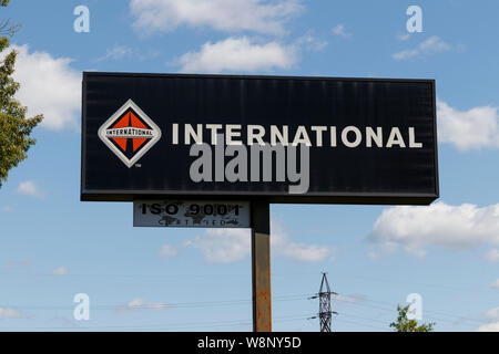 Ft. Wayne - Circa 2019 Août : Ancienne usine de moteurs de camions Chevrolet. International est administré par Navistar X Banque D'Images