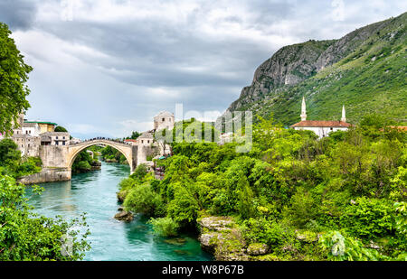 Le vieux pont de Mostar, Bosnie-Herzégovine Banque D'Images