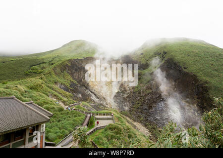 Parc National Yangmingshan hot springs Banque D'Images