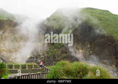 Parc National Yangmingshan hot springs Banque D'Images