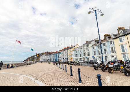 Aberystwyth, Pays de Galles / UK - 20 juillet 2019 - Aberystwyth est une ville balnéaire sur la côte ouest du pays de Galles Banque D'Images