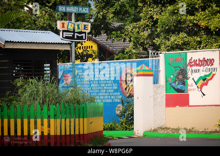 Sentir les vibes du reggae en Jamaïque ! Le Pays de Bob Marley Banque D'Images