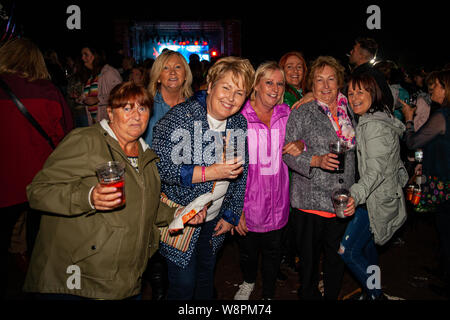 Falls Park Belfast, Ulster, Irlande 11 Août, 2019. Certains des 12 000 fans qui ont assisté à leur Boyzone concert au Festival de l'Ouest de Belfast. Ceci pour être les bandes dernier concert sur l'île ou l'Irlande Crédit : Bonzo/Alamy Live News Banque D'Images