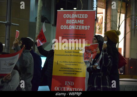 Free-Kashmir protester, Sydney Australie Banque D'Images